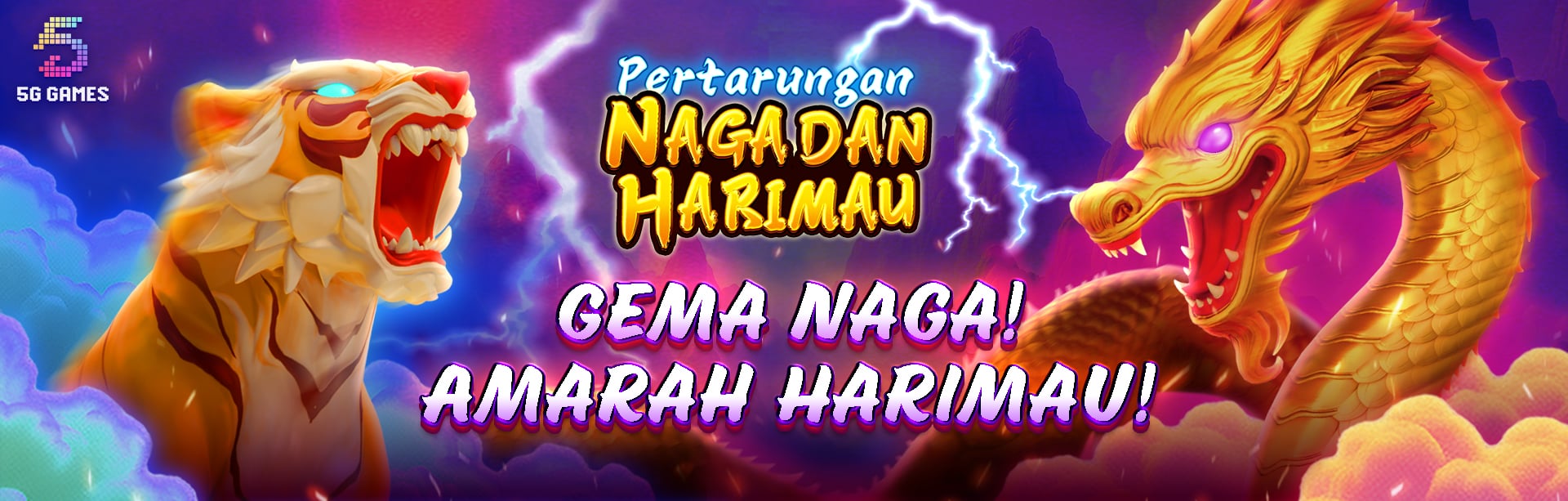 5G GAMES - DRAGON TIGER SHOWDOWN GAME PROMO BANNER